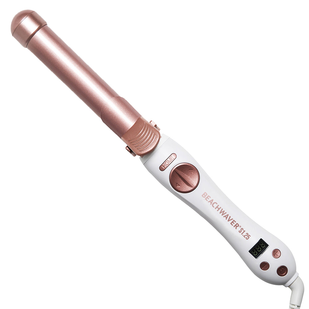 FLORAL BEACHWAVER S1.25 ROTATING on sale CURLING IRON SAGE SKY